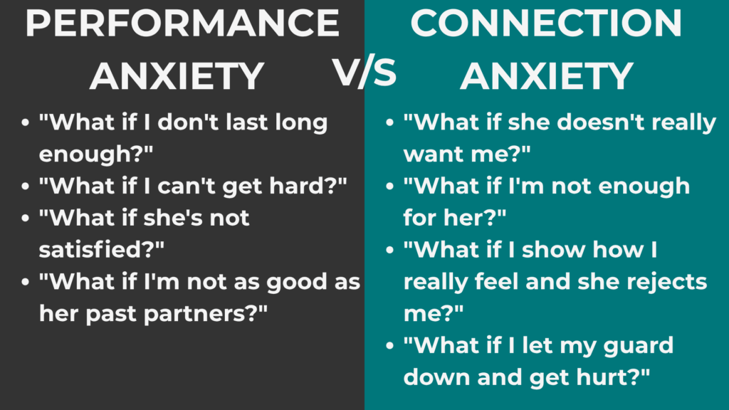 Performance vs connection anxiety