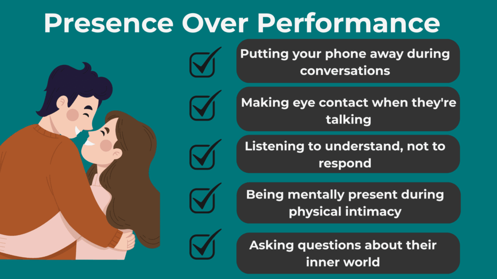 Presence Over Performance for Sex and men's health, performance, optimization, longevity